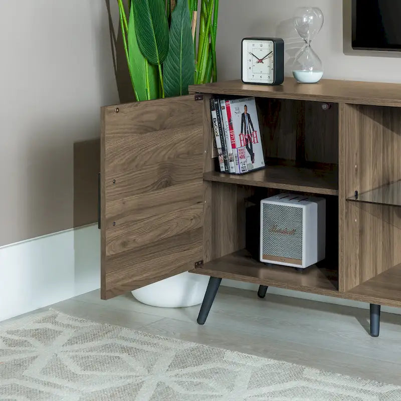 Meuble TV double porte de style médiéval et moderne