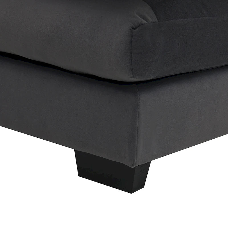 Canapé d'angle modulable en U convertible 6 places contemporain en tissu