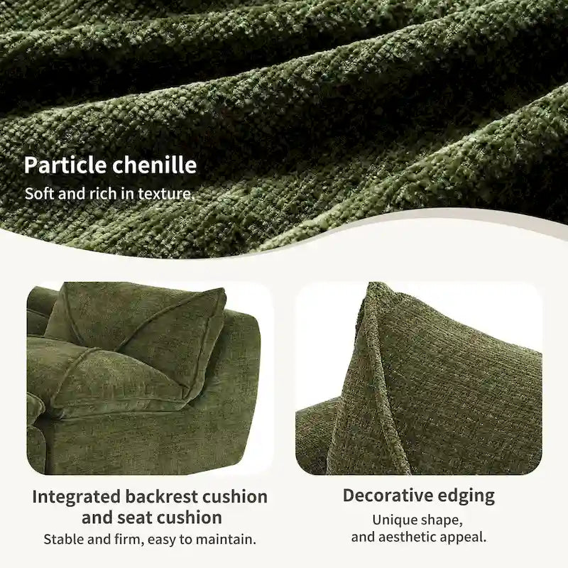 Canapé moderne en chenille