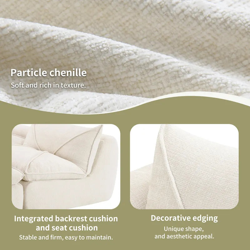 Canapé moderne en chenille