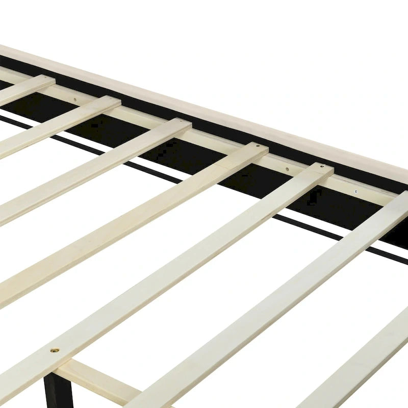 Lit plateforme rembourré Queen size