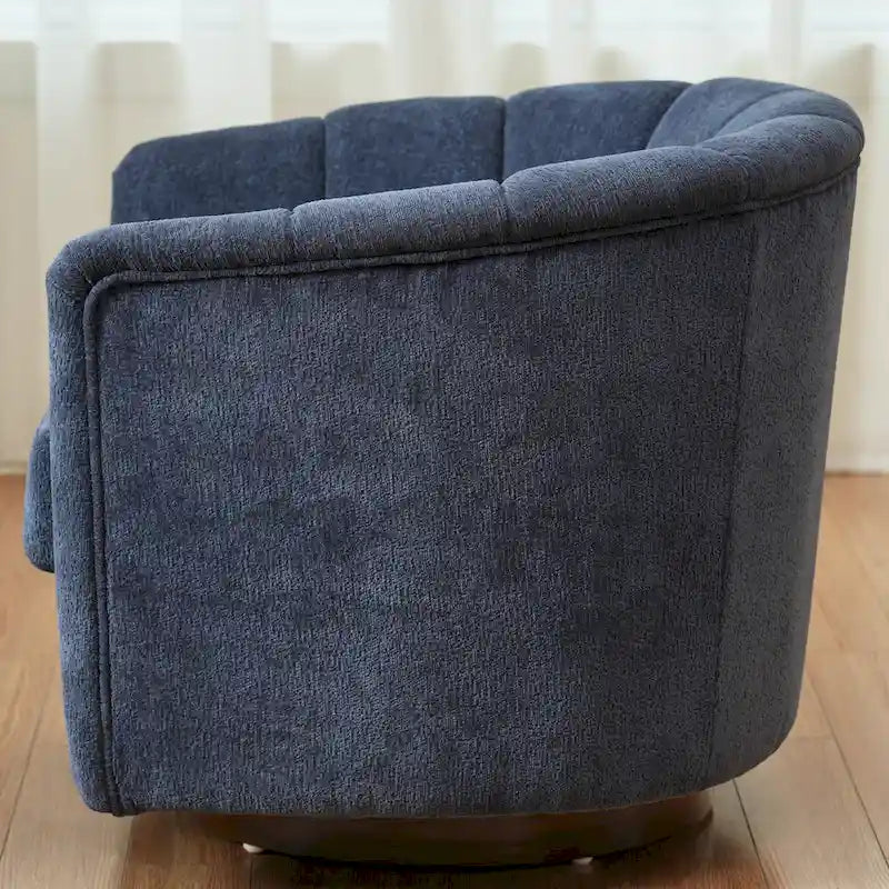 Fauteuil pivotant en tissu avec rotation à 360°
