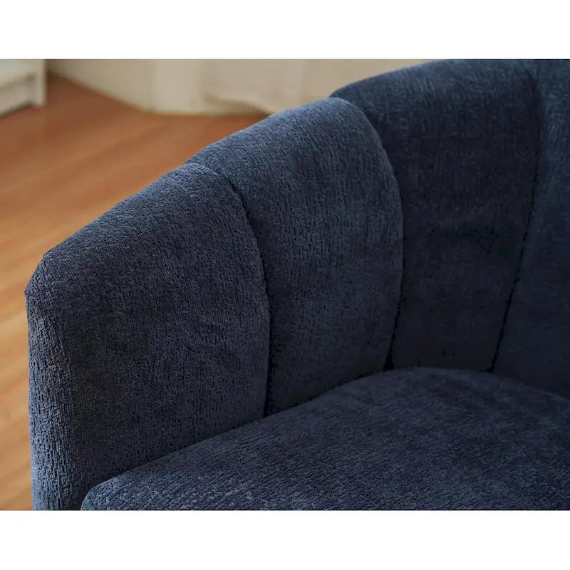 Fauteuil pivotant en tissu avec rotation à 360°