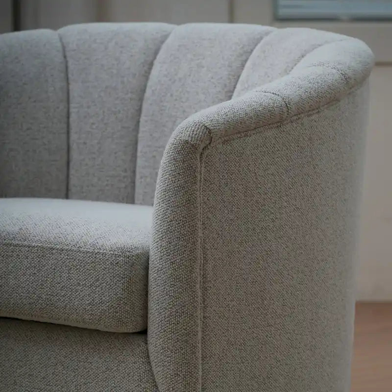 Fauteuil pivotant en tissu avec rotation à 360°