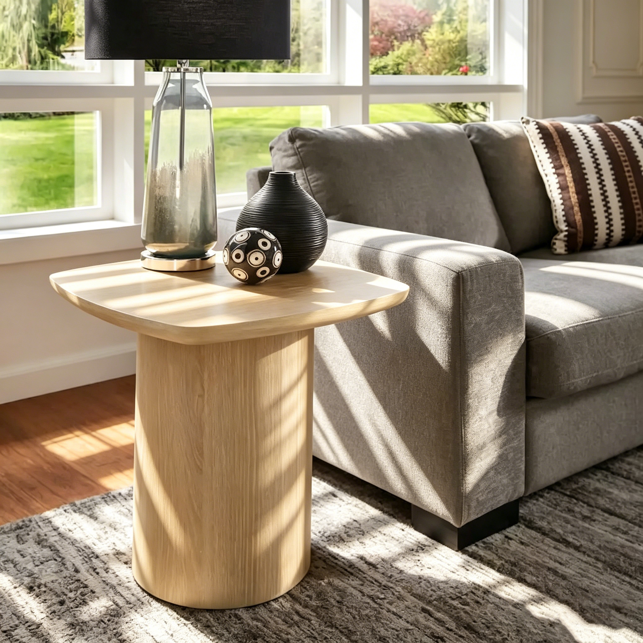 Table d'appoint moderne en chêne