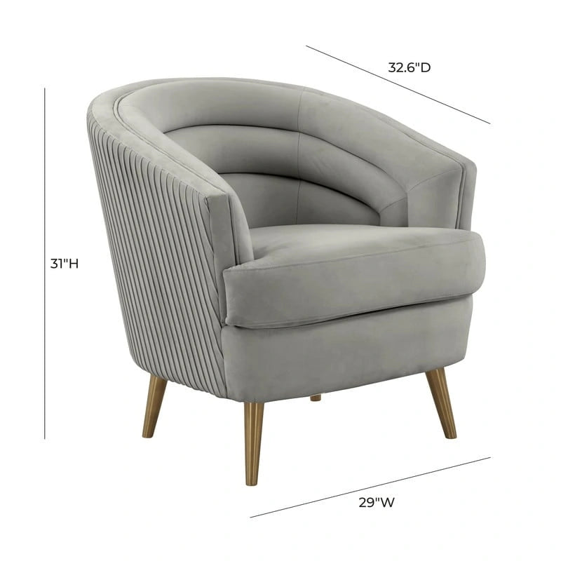 Fauteuil en velours