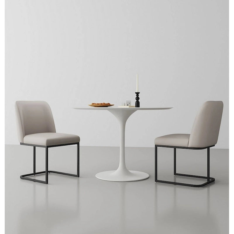 Manhattan Comfort Faux Leather Dining Chair (Set of 2)