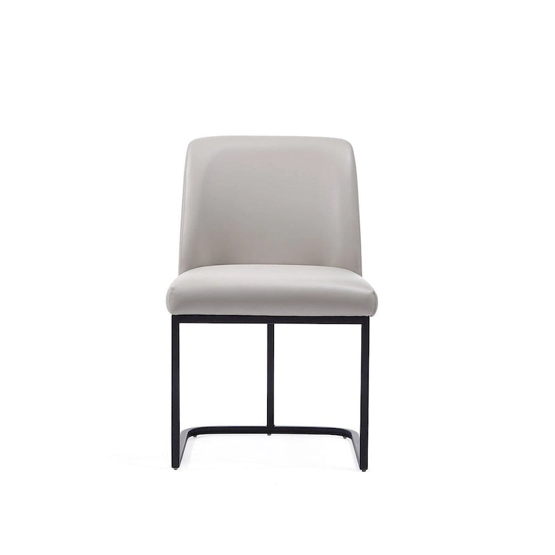 Chaises de salle à manger en cuir artificiel (lot de deux)