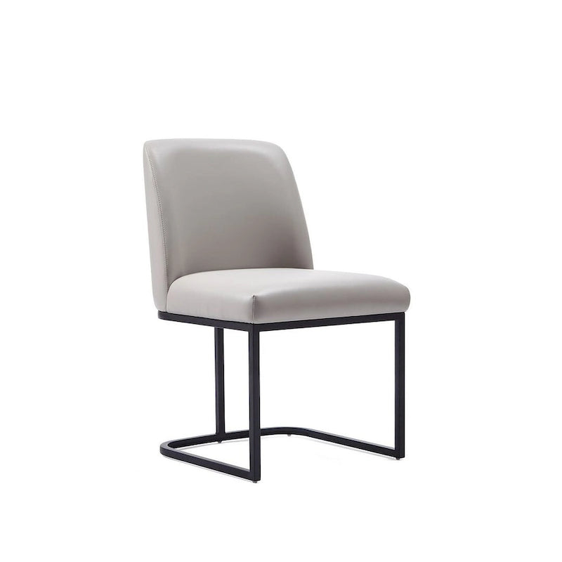 Chaises de salle à manger en cuir artificiel (lot de deux)