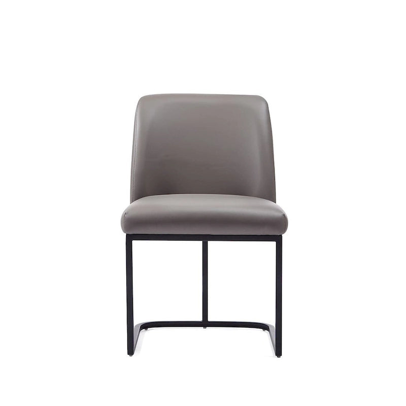 Chaises de salle à manger en cuir artificiel (lot de deux)