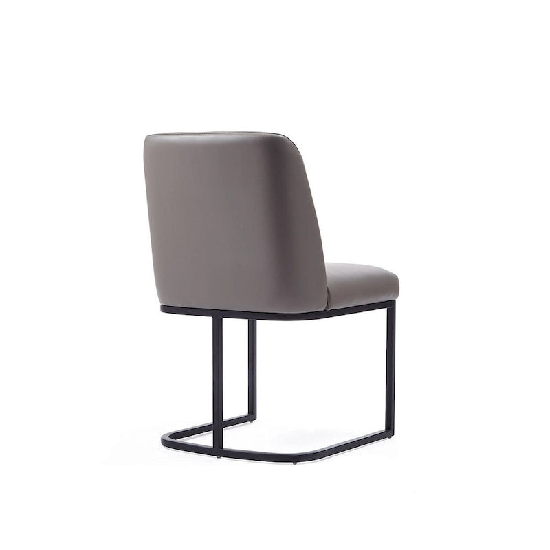 Chaises de salle à manger en cuir artificiel (lot de deux)