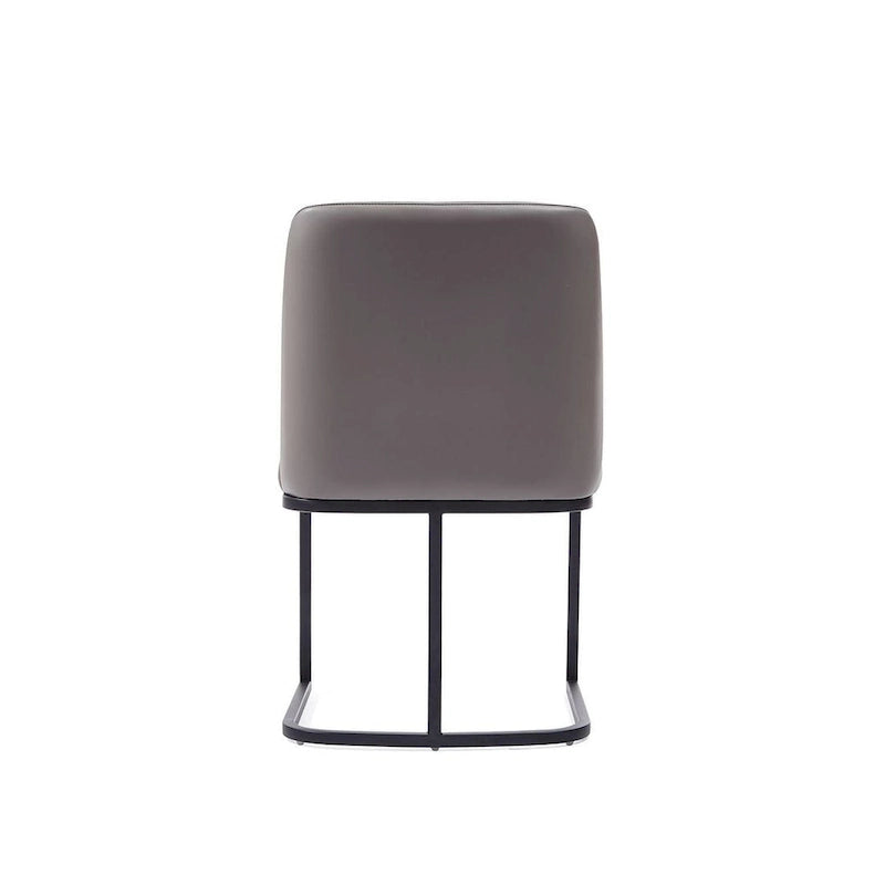 Chaises de salle à manger en cuir artificiel (lot de deux)