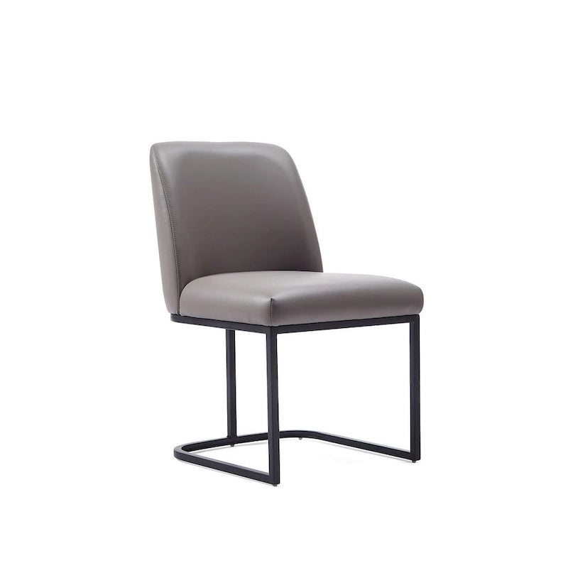 Chaises de salle à manger en cuir artificiel (lot de deux)