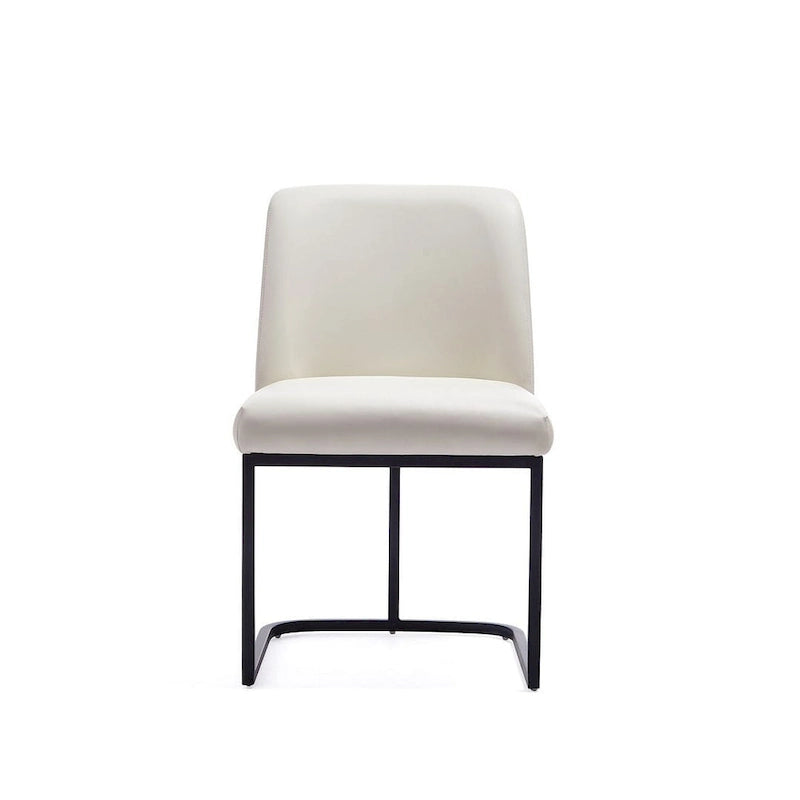 Chaises de salle à manger en cuir artificiel (lot de deux)