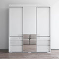 Armoire de style moderne à trois portes de 180 cm