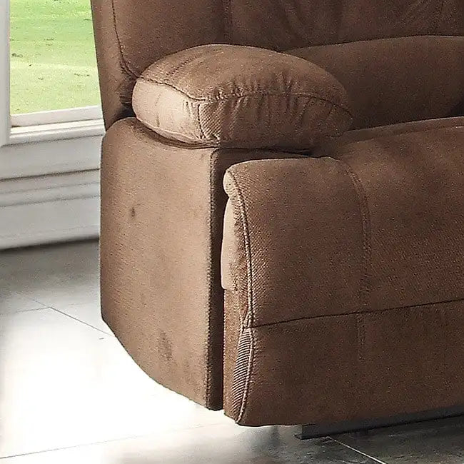 Canapé double inclinable avec console de rangement et porte-gobelets
