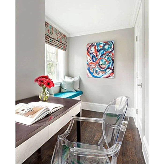 Chaises empilables en acrylique transparent