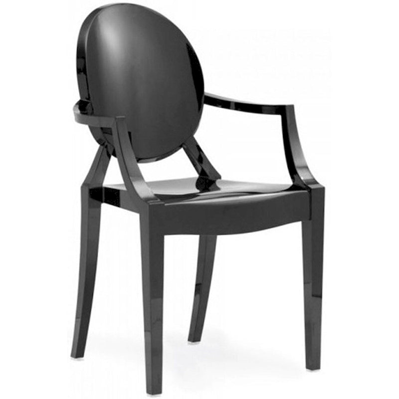 Chaises empilables en acrylique transparent