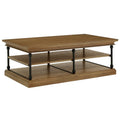 Table basse avec étagère de rangement