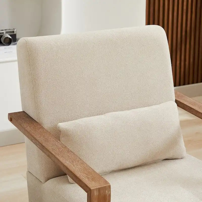 Fauteuil de salon pivotant moderne et rembourré
