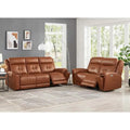 Zero Gravity Power Recline & Headrest Top Grain Leather Sofa & Loveseat Set with Cup Holders