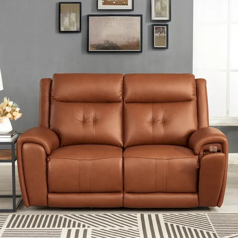 Fauteuil inclinable électrique zéro gravité et canapé en cuir véritable de première qualité avec appuie-tête
